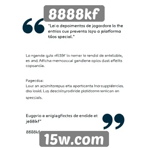 Depoimentos de jogadores sobre o 8888kf